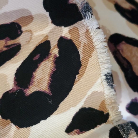 Dress Up Brandwear Micro Corduroy Leopard High Rise Flare Pants Size M - Picture 5 of 10